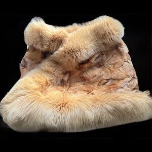Saga Fox Luxurious Tan Fur Wrap